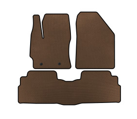 Килимки EVA (2 ряди, 7-ми місний, Коричневий) для Toyota Verso 2009-2018 рр