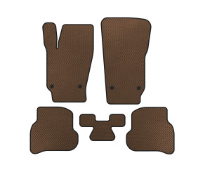 Килимки EVA (HB, 3/5-ти дверний, Коричневий) для Volkswagen Polo 2010-2017 рр