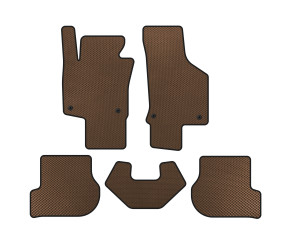 Килимки EVA (HB, 3-х дверний, Коричневий) для Volkswagen Scirocco 2008-2017 рр