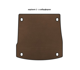 Килимок в багажник EVA V-1 (з сабвуфером, Коричневий) для Alfa Romeo Stelvio 2016- рр