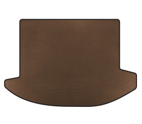 Килимок в багажник EVA (2006-2012, 2 ряди, 7-ми місний, Коричневий) для Kia Carens рр