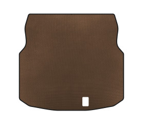 Килимок в багажник (Купе, Коричневий) для Mercedes C-class W204 2007-2015 рр