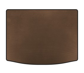 Килимок в багажник (HB, 5-ти дверний, Коричневий) для Seat Leon 2013-2020 рр