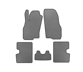 Килимки EVA (HB, 5-ти дверний, До рестайлінгу, Сірий) для Fiat Punto Grande/EVO 2006-2018 рр