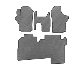 Килимки EVA (2004-2007, 2 ряди, 8-ми місний, Сірий) для Hyundai H200, H1, Starex рр
