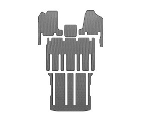 Килимки EVA (3 ряди, Сірий) для Kia Carnival 2002-2013 рр