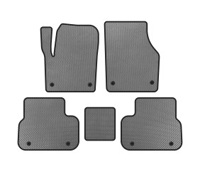 Килимки EVA (2014-2019, 2 ряди, Сірий) для Land Rover Discovery Sport 2014- рр