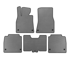Килимки EVA (2007-2010, SD, Довга база, Сірий) для Lexus LS рр