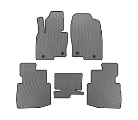 Килимки EVA (2 ряди, 7-ми місний, Сірий) для Mazda CX-9 2017- рр