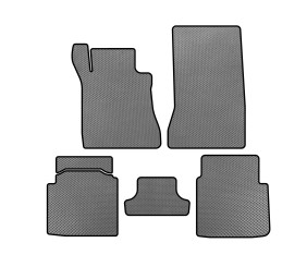Килимки EVA (SD, Коротка база, Сірий) для Mercedes S-сlass W126 1979-1991 рр