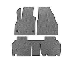Килимки EVA (2 ряди, 5-ти дверний/7-місний, Сірий) для Renault Kangoo 2008-2020 рр