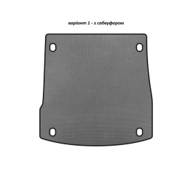 Килимок в багажник EVA V-1 (з сабвуфером, Сірий) для Alfa Romeo Stelvio 2016- рр