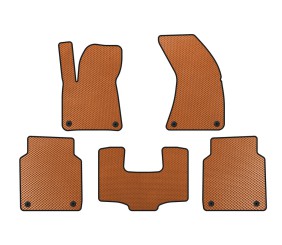 Килимки EVA (Long, Помаранчевий) для Ауди A8 2010-2018 рр