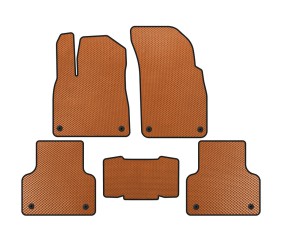 Килимки EVA (Помаранчевий) для Ауди Q8 2018- рр