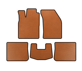 Килимки EVA (SD, Помаранчевий) для Chery Elara/Alia/Fora/A5 2006- рр