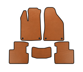 Килимки EVA (SD, Помаранчевий) для Chrysler 200 II 2014-2017 рр