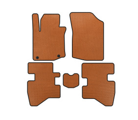 Килимки EVA (HB, Помаранчевий) для Citroen C-1 2005-2014 рр