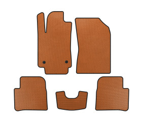 Килимки EVA (HB, Помаранчевий) для Citroen C-3 2016-2023 рр