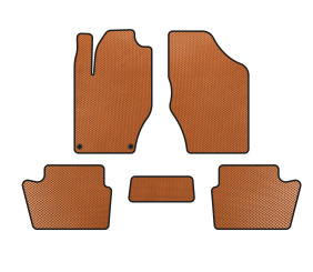 Килимки EVA (HB, До рестайлінгу, Помаранчевий) для Citroen DS-4 2010-2015 рр