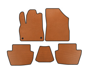 Килимки EVA (HB, Гібрид/АКПП, Помаранчевий) для Citroen DS-5 2011-2015 рр