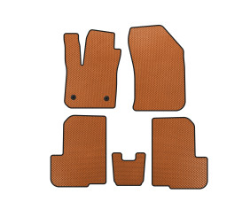 Килимки EVA (2 ряди, 7-ми місний, Помаранчевий) для Dacia Lodgy 2012-2022 рр