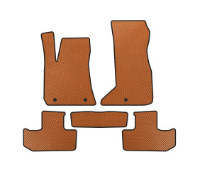 Килимки EVA (Купе, Помаранчевий) для Dodge Challenger 2008-2023 рр