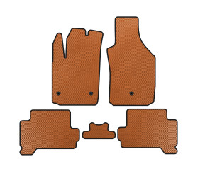 Килимки EVA (HB, Електро, Помаранчевий) для Fiat 500/500L 2013-2022 рр