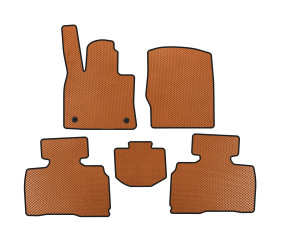Килимки EVA (2 ряди, 7-ми місний, Помаранчевий) для Ford Explorer 2019- рр