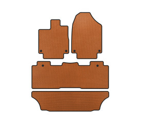 Килимки EVA (3 ряди, Помаранчевий) для Honda Odyssey 2017- рр