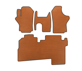 Килимки EVA (2004-2007, 2 ряди, 8-ми місний, Помаранчевий) для Hyundai H200, H1, Starex рр