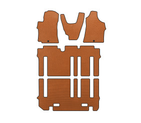 Килимки EVA (повний салон, Помаранчевий) для Hyundai H300, H1, Starex 2008-2020 рр