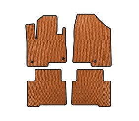 Килимки EVA (2 ряди, для Grand, Помаранчевий) для Hyundai Santa Fe 4 2018-2023 рр