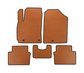 Килимки EVA (Купе, Помаранчевий) для Hyundai Veloster 2018-2022 рр