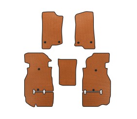 Килимки EVA (Rubicon Unlimited/5-ти дверний, Помаранчевий) для Jeep Wrangler 2018- рр