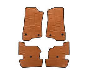Килимки EVA (Помаранчевий) для Jeep Wrangler 2018- рр