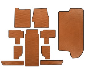 Килимки EVA (повний салон, Помаранчевий) для Kia Carnival 2002-2013 рр