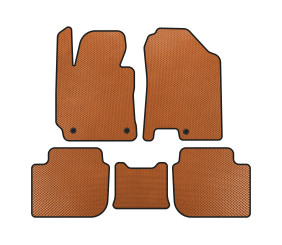Килимки EVA (SD, Помаранчевий) для Kia Cerato 3 2013-2018 рр