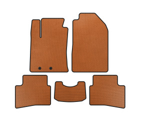 Килимки EVA (2017-2019 р.р, Помаранчевий) для Kia Stonic 2017- рр