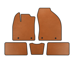 Килимки EVA (HB, Гібрид, Помаранчевий) для Lexus CT200H 2011-2022 рр