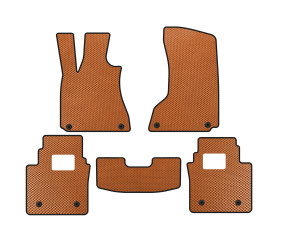 Килимки EVA (SD, Помаранчевий) для Maserati Quattroporte 2013-2023 рр