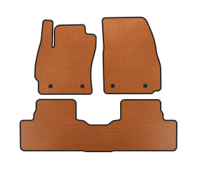 Килимки EVA (2 ряди, Помаранчевий) для Mazda 5 2010-2018 рр