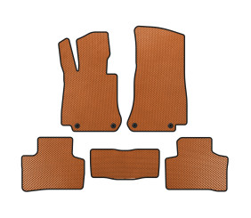 Килимки EVA (Помаранчевий) для Mercedes EQC 2019-2023 рр