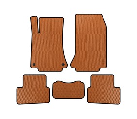 Килимки EVA (Помаранчевий) для Mercedes A-сlass W176 2012-2018 рр