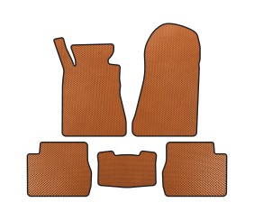 Килимки EVA (SD, Помаранчевий) для Mercedes W201 (190) 1982-1993 рр