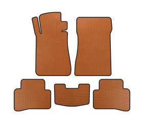 Килимки EVA (SD, Помаранчевий) для Mercedes C-class W202 1993-2001 рр