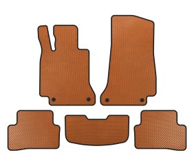 Килимки EVA (SD, Помаранчевий) для Mercedes C-сlass W205 2014-2021 рр