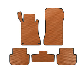 Килимки EVA (Купе, Помаранчевий) для Mercedes CLK W209 2002-2010 рр