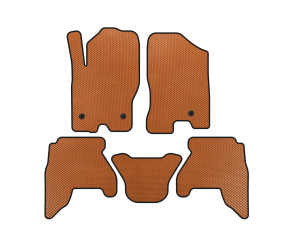 Килимки EVA (2 ряди, Помаранчевий) для Nissan Pathfinder R51 2005-2014 рр