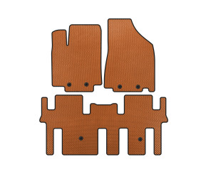 Килимки EVA (2 ряди, Помаранчевий) для Nissan Pathfinder R52 2012-2021 рр