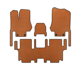 Килимки EVA (2 ряди, 7-ми місний, Помаранчевий) для Nissan Quest 2011-2017 рр